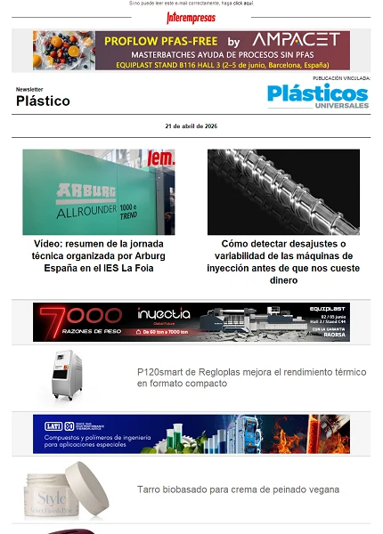 Newsletter Plástico