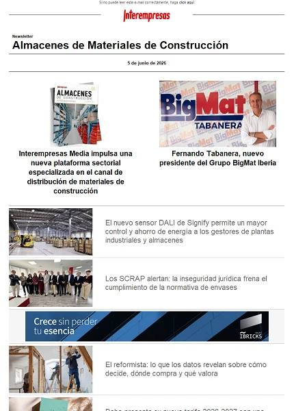 Newsletter Almacenes de Materiales de Construcción