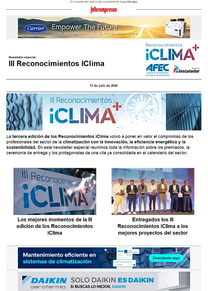 Newsletter Climatización e Instalaciones