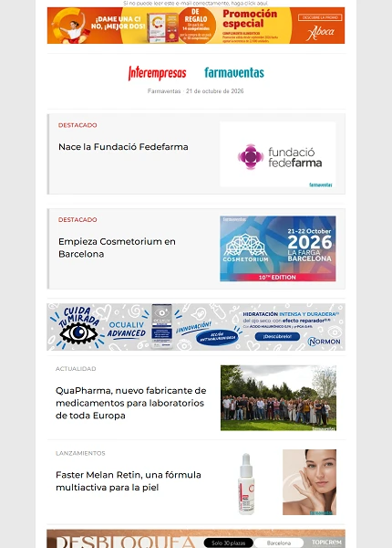 Newsletter Farmaventas Newsletter Farmaventas