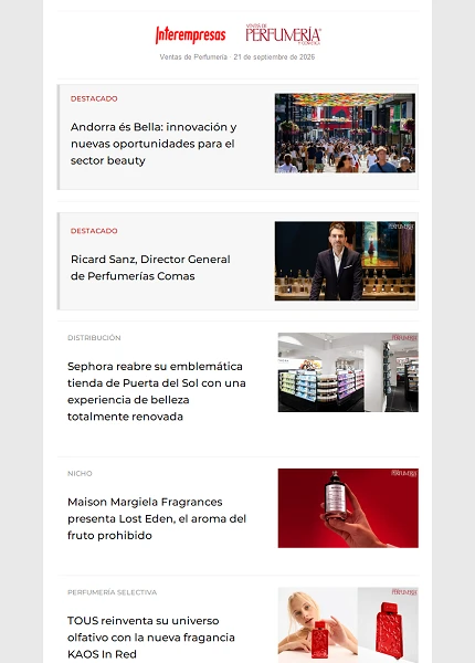 Ventas de Perfumer�a