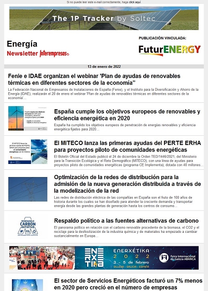Newsletter Energía