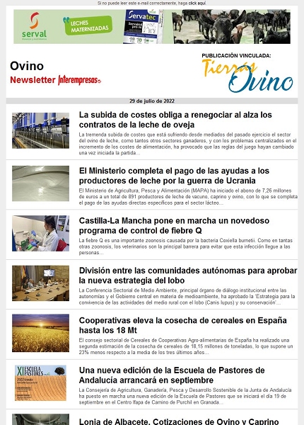 Newsletter Ovino