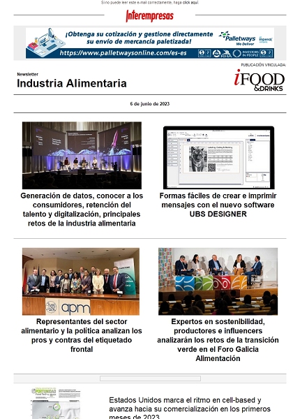 Newsletter Industria alimentaria