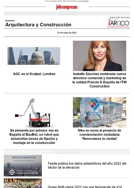 Newsletter Arquitectura y Construcción