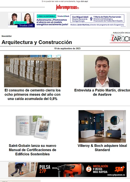 Newsletter Arquitectura y Construcción