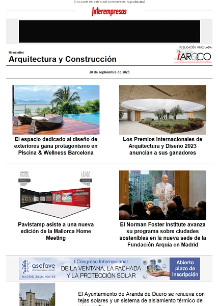 Newsletter Arquitectura y Construcción