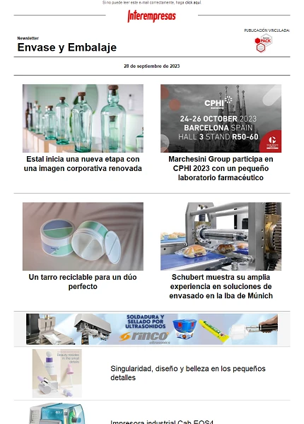 Newsletter Envase y Embalaje