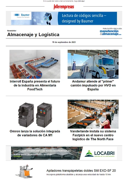 Newsletter Almacenaje y Logística