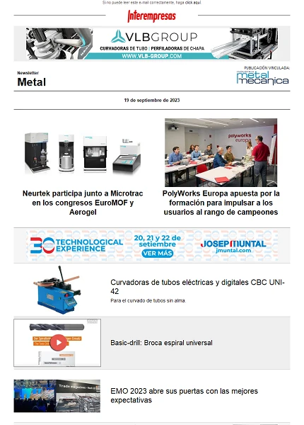 Newsletter Metal