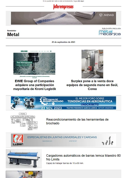 Newsletter Metal