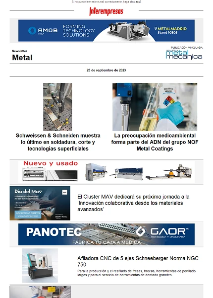 Newsletter Metal
