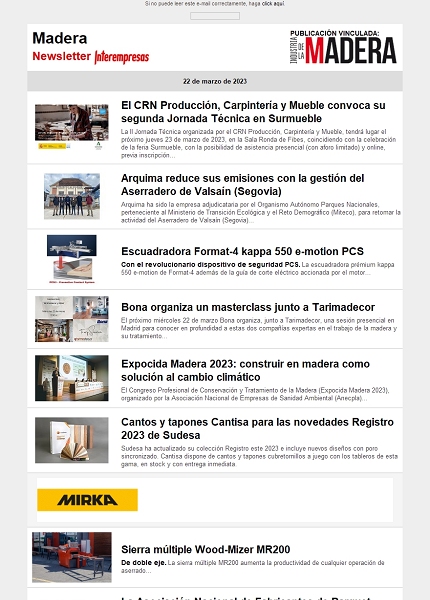 Newsletter Madera