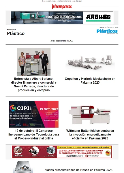 Newsletter Plástico