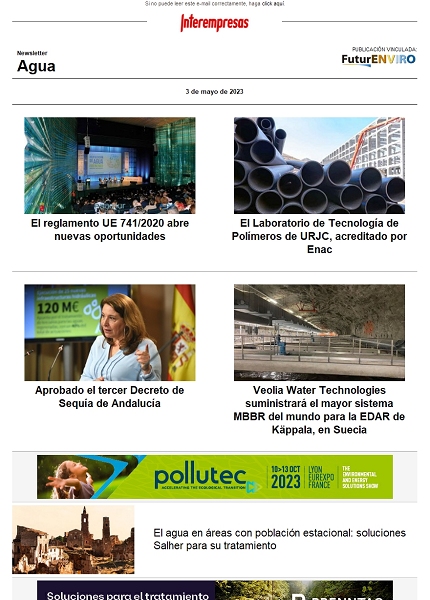 Newsletter Industria del Agua