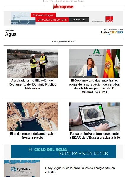 Newsletter Industria del Agua