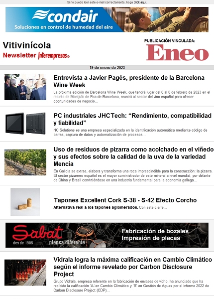 Newsletter Vitivinícola