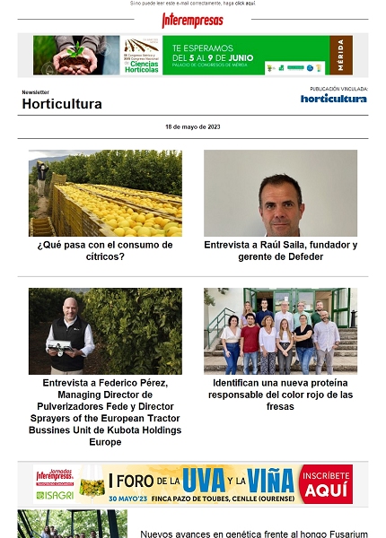 Newsletter Horticultura