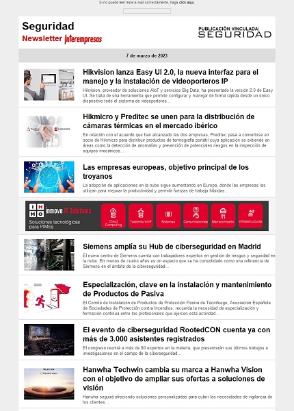 Newsletter Seguridad