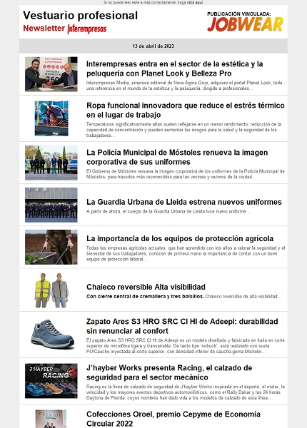 Newsletter JobWear