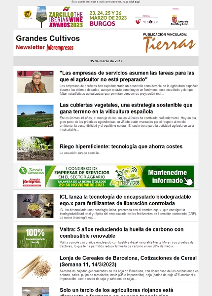 Newsletter Grandes Cultivos