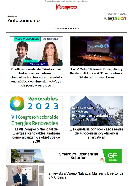 Newsletter Autoconsumo