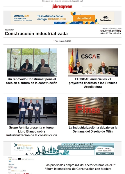 Newsletter Construcción industrializada