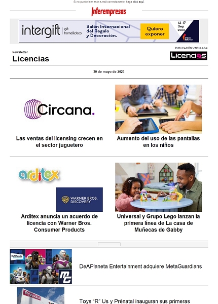 Newsletter de Licencias