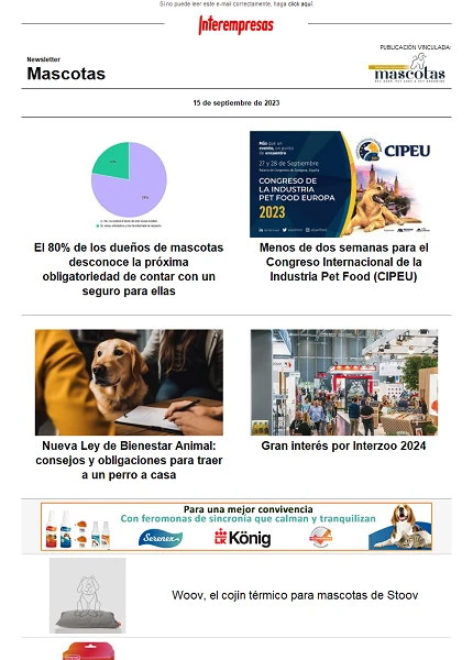 Newsletter Mascotas