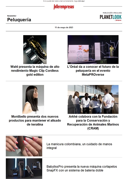 Newsletter Peluquería