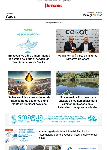 Newsletter Industria del Agua