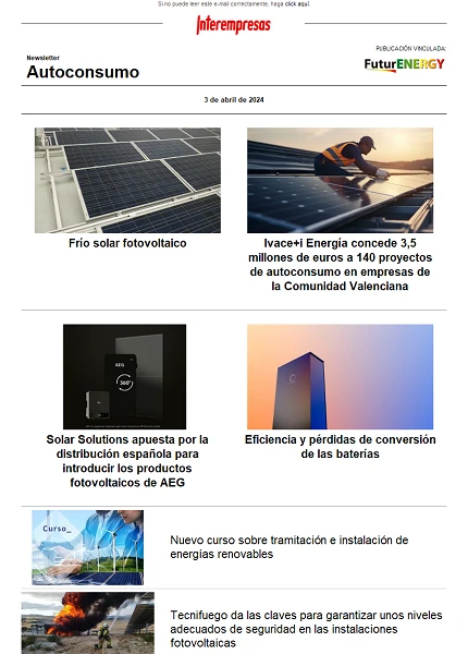 Newsletter Autoconsumo