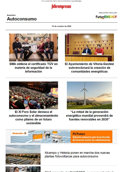 Newsletter Autoconsumo