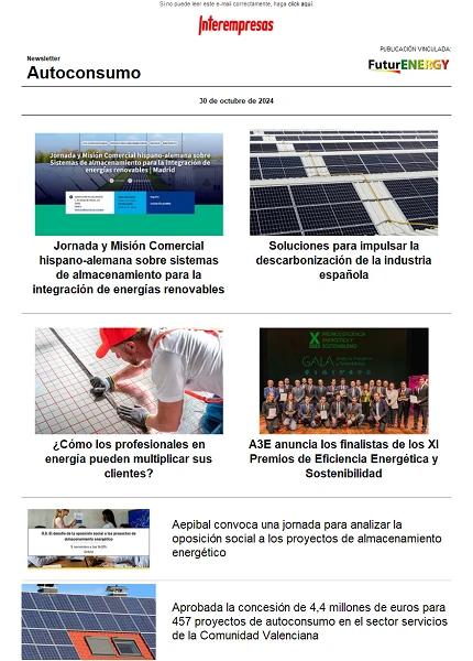 Newsletter Autoconsumo