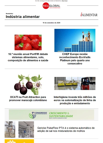 Newsletter iAlimentar