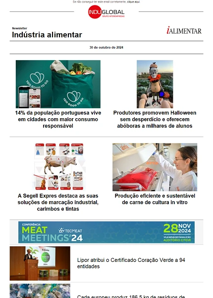 Newsletter iAlimentar