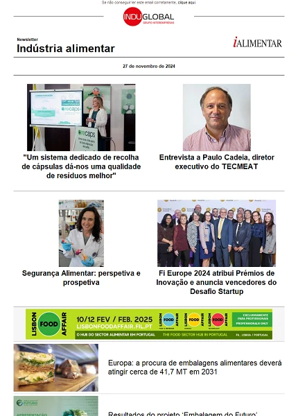 Newsletter iAlimentar