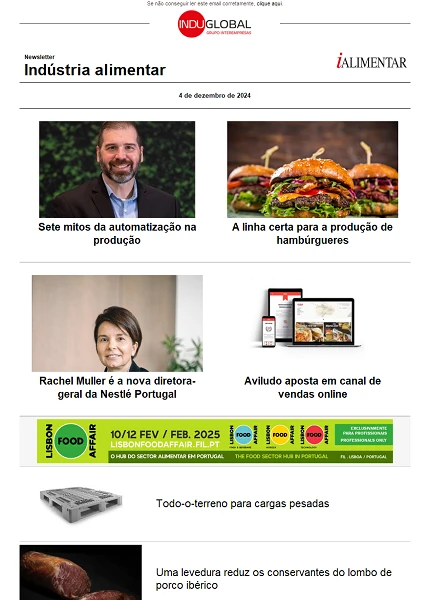 Newsletter iAlimentar