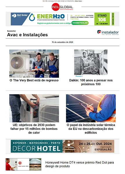 Newsletter O Instalador