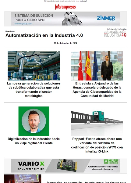 Newsletter Automatización y Componentes