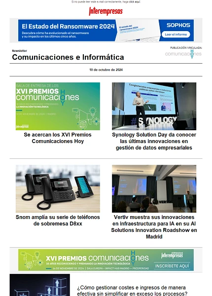 Newsletter Informática y Comunicaciones (Comunicaciones Hoy)