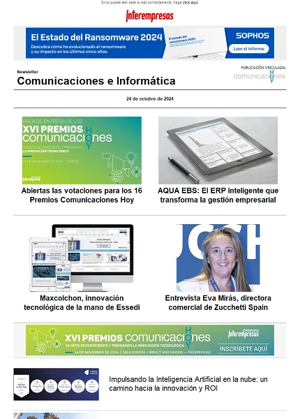 Newsletter Informática y Comunicaciones (Comunicaciones Hoy)