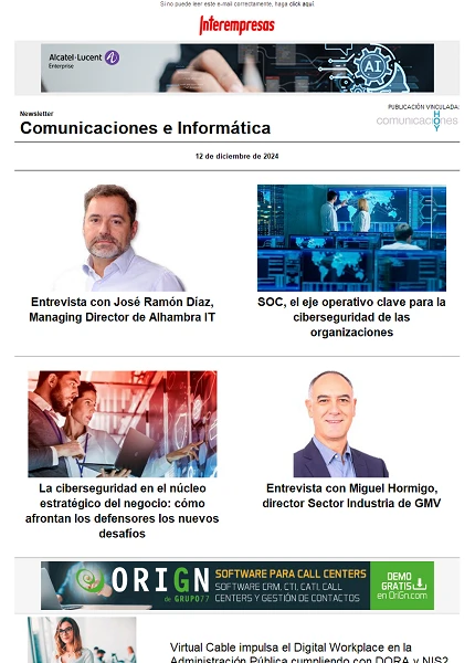 Newsletter Informática y Comunicaciones (Comunicaciones Hoy)