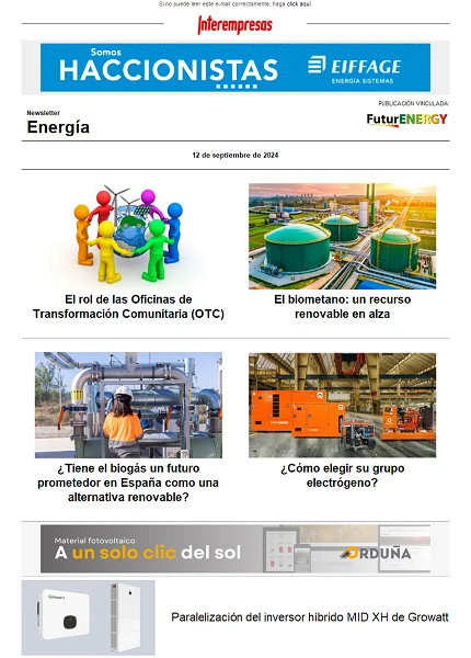 Newsletter Energía