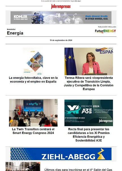 Newsletter Energía