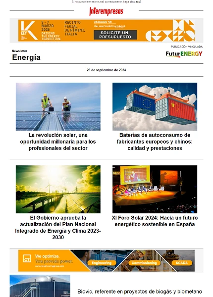 Newsletter Energía