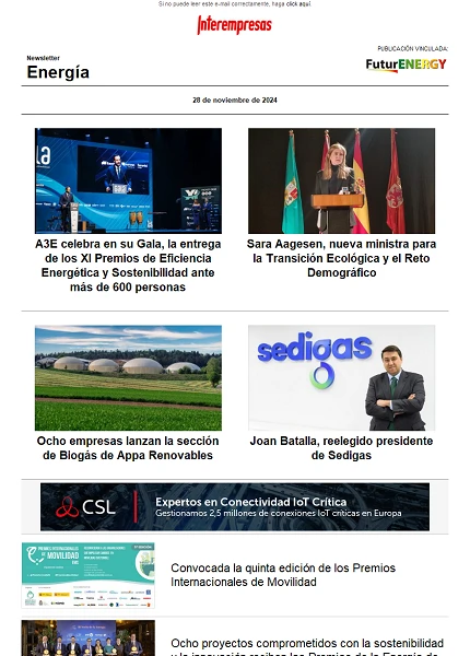 Newsletter Energía