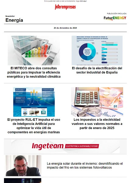 Newsletter Energía