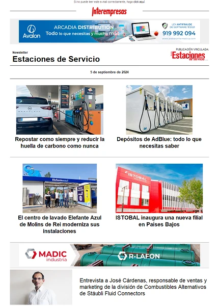 Newsletter Estaciones de Servicio