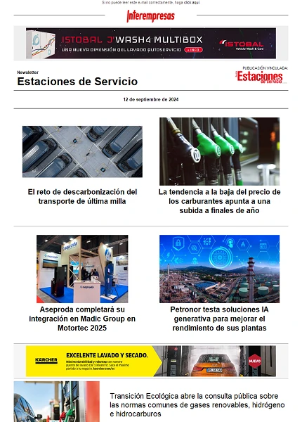 Newsletter Estaciones de Servicio